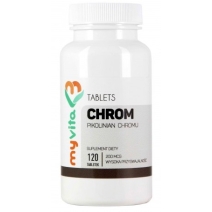 MyVita Chrom (pikolinian chromu) 200 mcg 120 tabletek