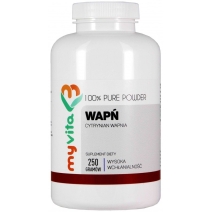 MyVita Wapń (Cytrynian wapnia) proszek 250 g 