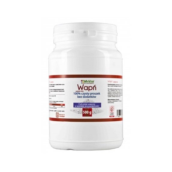 MyVita Wapń (Cytrynian wapnia) proszek 500g cena 35,85zł