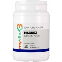 MyVita Magnez proszek (Cytrynian magnezu) 500g