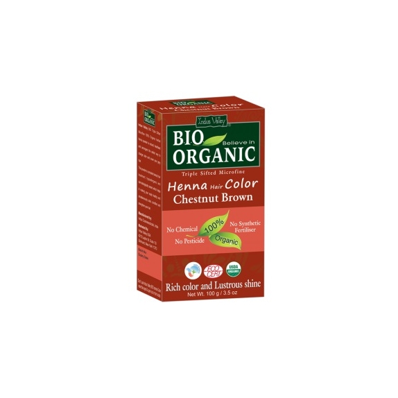 Indus Valley farba do włosów na bazie henny orzechowy brąz 100 g cena 22,90zł