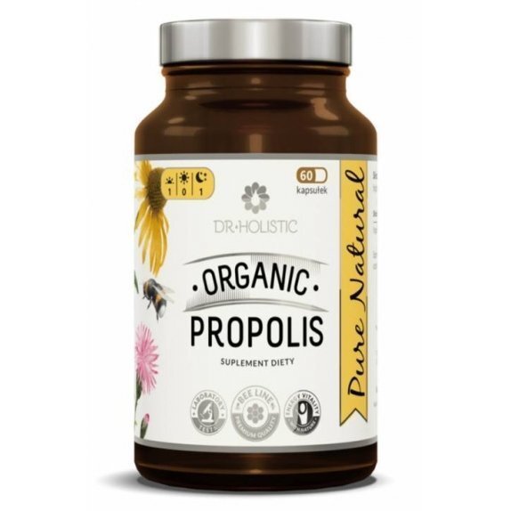 Dr Holistic Organic Propolis 60 kapsułek cena 77,35zł