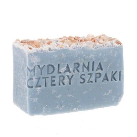 Cztery Szpaki mydło lawendowe Słona Lawenda z niebieską glinką francuską i solą himalajską 110g cena 6,75$