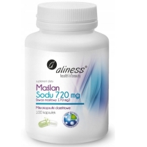 Aliness maślan sodu 720 mg (kwas masłowy 170 mg) 100 kapsułek cena 45,90zł