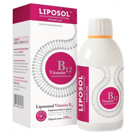 Liposol B12 TM Hydroksykobalamina 1000 µq 250 ml Aliness cena €22,49