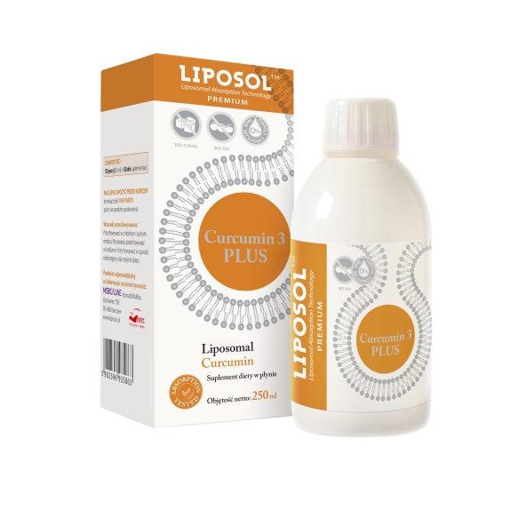 Liposol Curcumin C3 Complex® TM Liposomalna kurkumina C3 Complex® 170 mg 250 ml Aliness cena 79,90zł