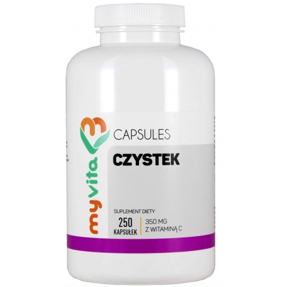 MyVita Czystek 350 mg 250 kapsułek cena 67,20zł