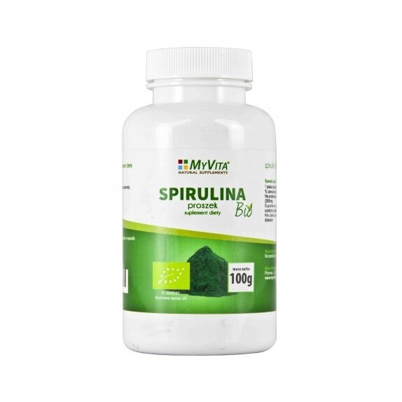 MyVita Spirulina Bio proszek 100 g cena 22,89zł