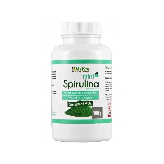 MyVita Spirulina Mint 100 g cena 14,65zł