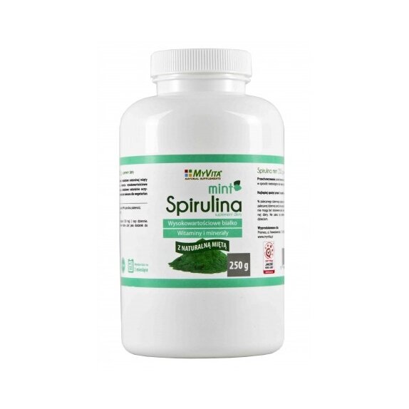 MyVita Spirulina Mint 250 g cena 28,75zł