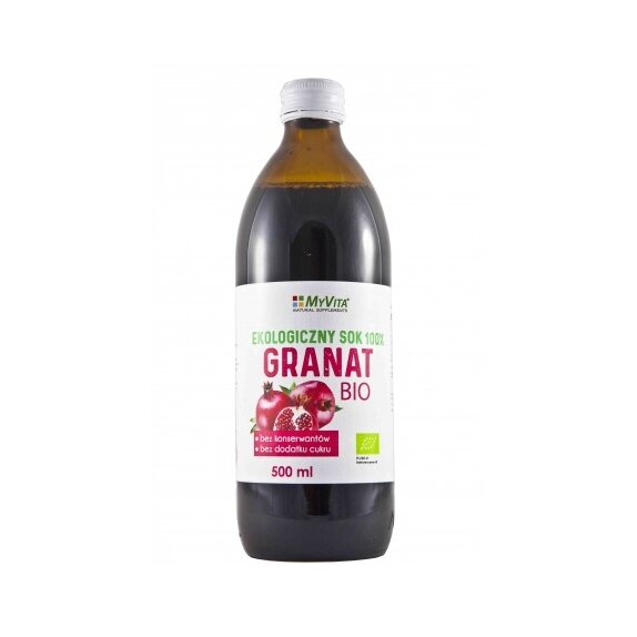 MyVita Ekologiczny sok z Granatu BIO 500 ml cena 20,15zł