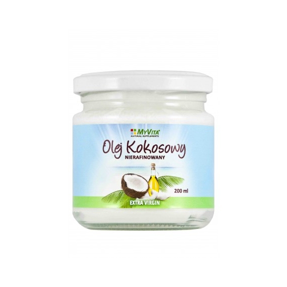 MyVita Olej kokosowy nierafinowany 200 ml cena 4,31$