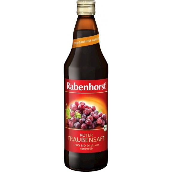 Rabenhorst sok czerwone winogrona 750 ml BIO cena €3,61