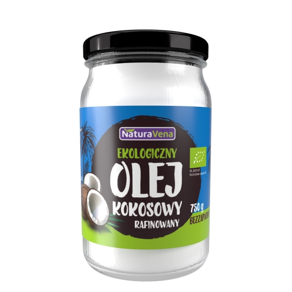 Olej kokosowy rafinowany 750 g BIO NaturAvena cena 29,79zł