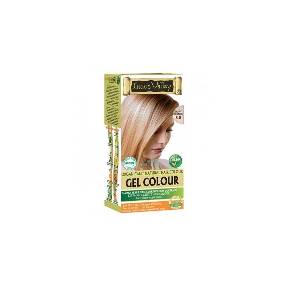 Indus Valley żelowa farba do włosów jasny blond 120 ml PROMOCJA! cena 32,49zł