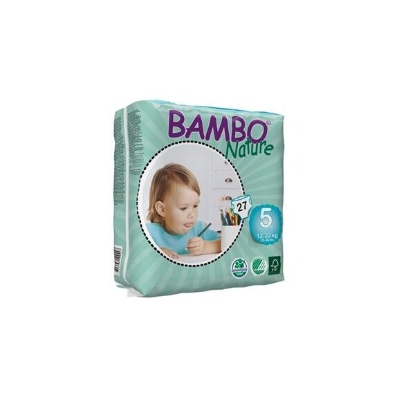 Bambo Nature Junior Pieluszki ekologiczne jednorazowe (12-22 kg) 27 sztuk cena €9,14