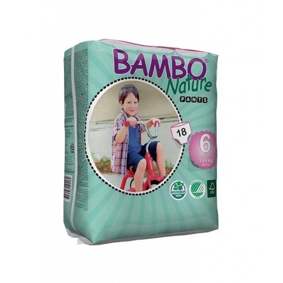 Bambo Nature Pieluchomajtki 18+ kg 18 sztuk cena 42,75zł