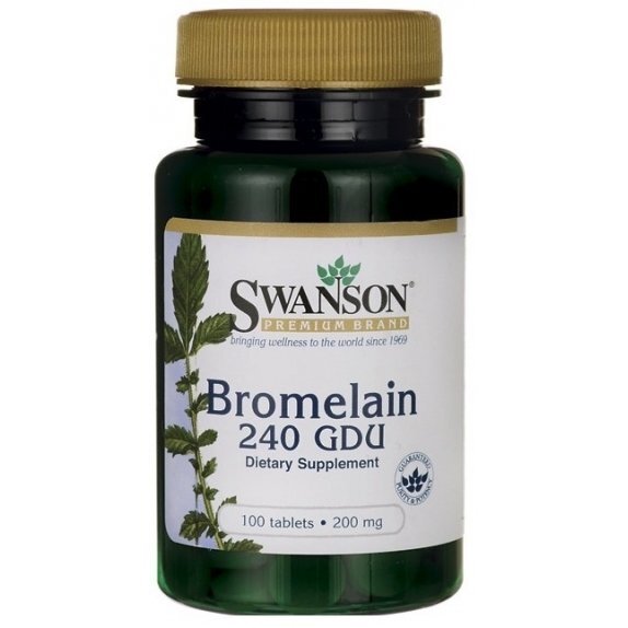 Swanson bromelina 200 mg 100 tabletek cena 29,65zł