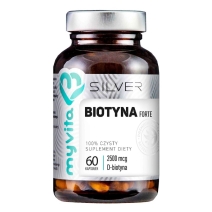 MyVita Silver Pure Biotyna forte 2500 mcg 60 kapsułek