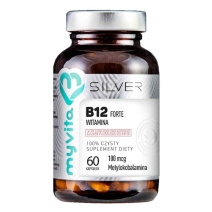 MyVita Silver Pure B12 Forte 100mcg metylokobalamina 60 kapsułek PROMOCJA!