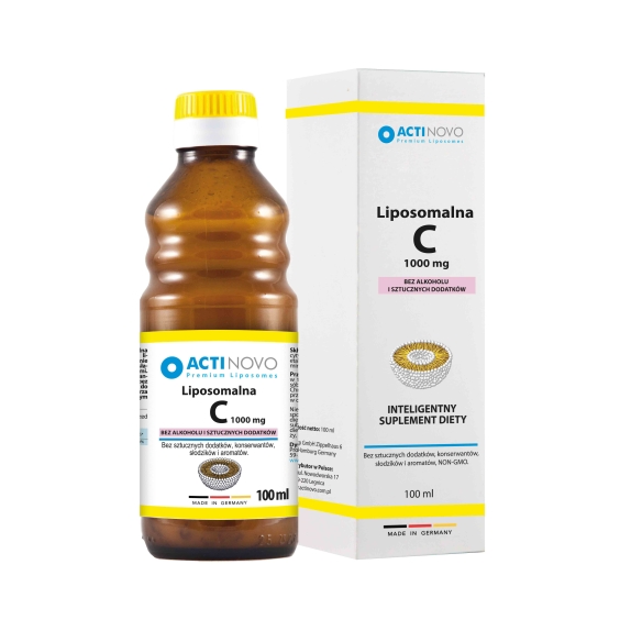 ActiNovo Liposomalna witamina C 1000 mg (alkohol free) 100 ml (20dni) cena 66,00zł