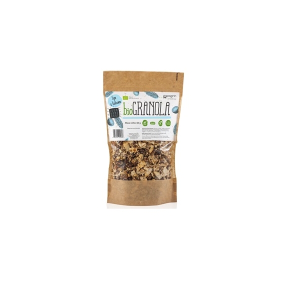 Granola figa z kokosem bezglutenowa 60 g BIO Papagrin cena 7,15zł