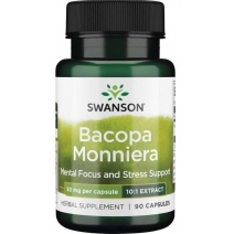 Swanson Bacopa Monniera 50 mg 10:1 extract 90 kapsułek 