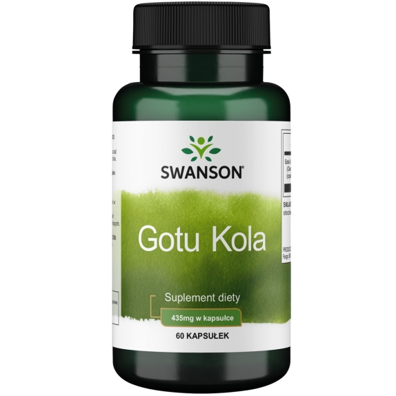 Swanson gotu kola 435 mg 60 kapsułek cena 15,89zł