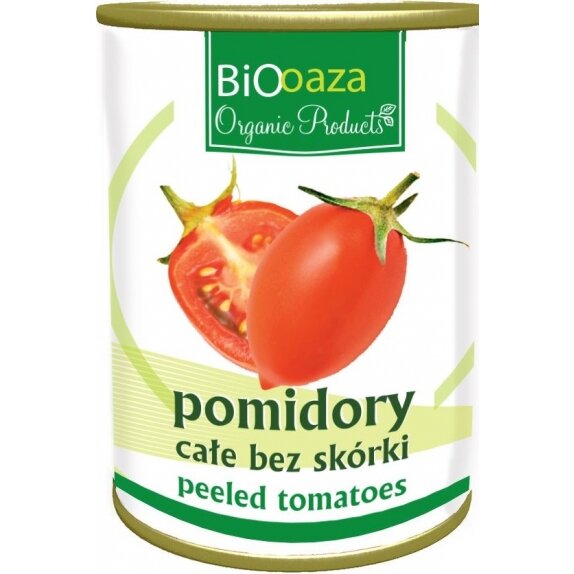 Pomidory całe bez skórki 400 g BIO BioOaza cena 4,79zł