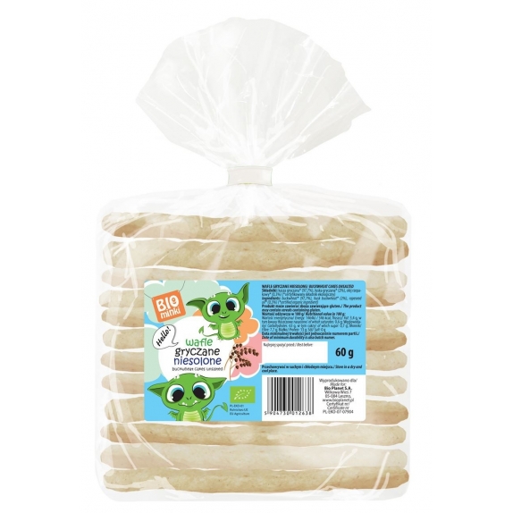 Wafle gryczane niesolone 12 x 60 g BIO Biominki cena 47,25zł