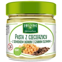 Pasta z ciecierzycy z siemieniem i sezamem 190 g Helcom