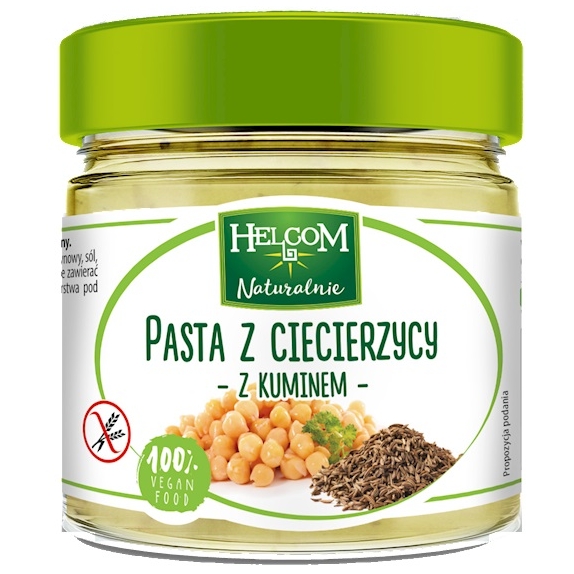 Pasta z ciecierzycy z kuminem 190 g Helcom cena 7,70zł