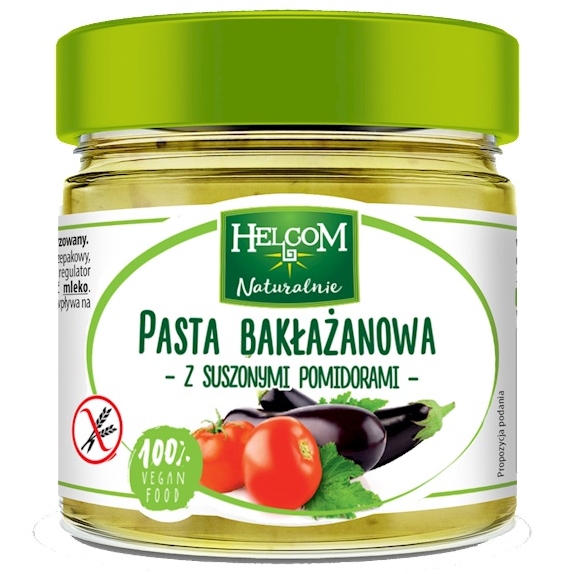 Pasta bakłażanowa z suszonymi pomidorami 190g Helcom  cena 7,70zł