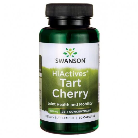 Swanson hiActives tart cherry 465 mg 60 kapsułek cena 42,90zł