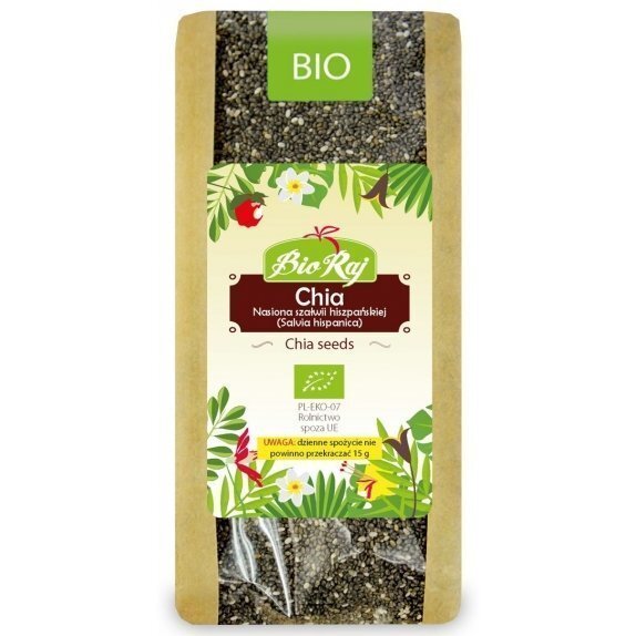 Chia nasiona szałwii hiszpańskiej BIO 200 g Bio Raj cena 8,77zł