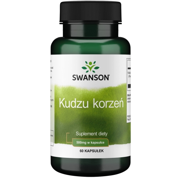 Swanson kudzu root 500 mg 60 kapsułek  cena 23,90zł