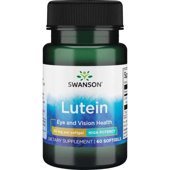 Swanson luteina 20 mg 60 kapsułek cena 41,90zł