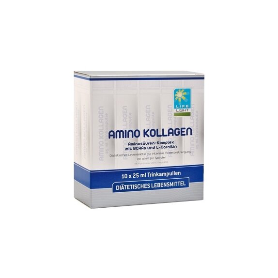 Long Life Foundation Amino-kolagen 10 ampułek cena 89,79zł