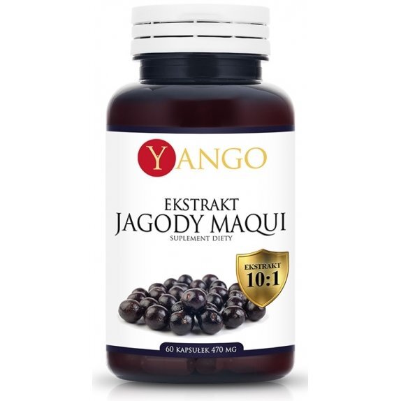 Jagody Maqui Ekstrakt 60 kapsułek Yango cena 48,65zł