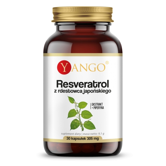 Yango resveratrol z rdestowca japońskiego z piperyną 30 kapsułek cena 37,50zł