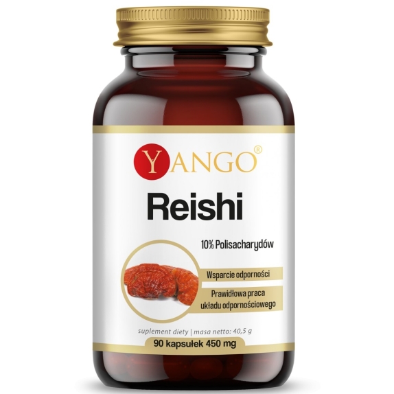 Yango Reishi ekstrakt 10% polisacharydów 90 kapsułek cena 15,79$