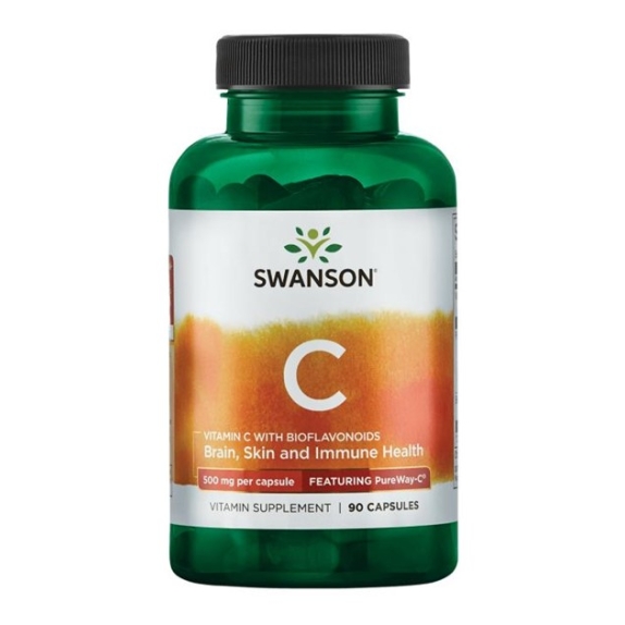 Swanson pureway-c 500 mg 90 kapsułek cena 63,00zł