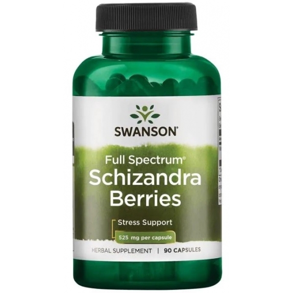 Swanson schizandra berries 525 mg 90 kapsułek cena 50,90zł