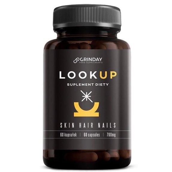 Grinday Look Up Formuła włosy, skóra, paznokcie 760 mg 60 kapsułek cena €22,42