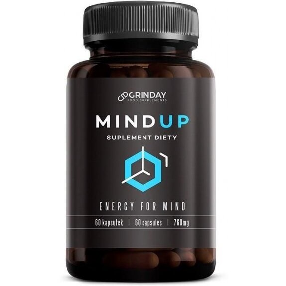 Grinday Mind Up Pamięć i koncentracja 760 mg 60 kapsułek cena 26,16$