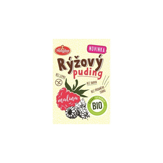 Budyń ryżowy malinowy bezglutenowy 40g BIO Amylon cena 4,36zł