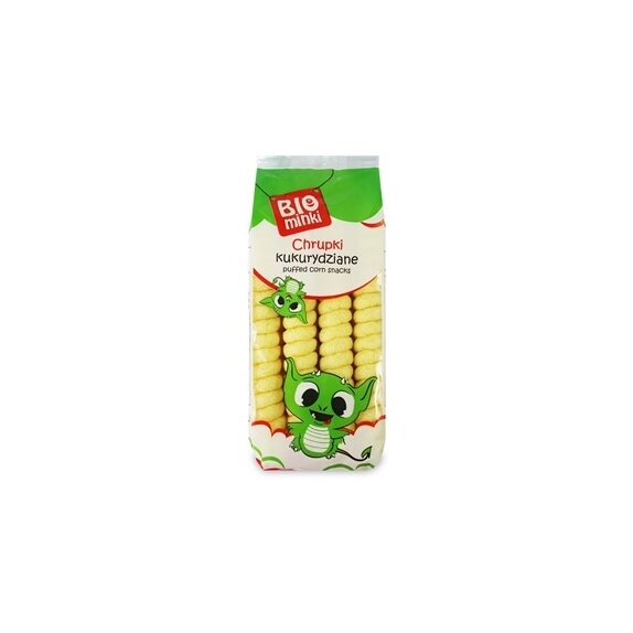 Chrupki kukurydziane spirale bezglutenowe BIO 60g Biominki cena 4,95zł