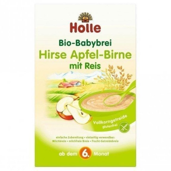 Kaszka dla dzieci jaglana z jabłkiem i gruszką od 6 miesiąca 250 g Holle cena 14,20zł