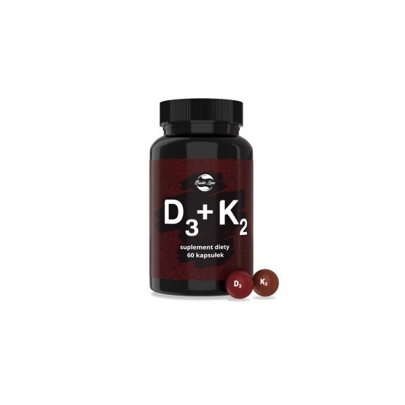 Witamina D3+K2 60 kapsułek Noble Health cena 28,15zł