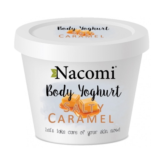 Nacomi Jogurt do ciała o zapachu słonego karmelu 100 ml + próbka w kształcie serca GRATIS cena 6,89$